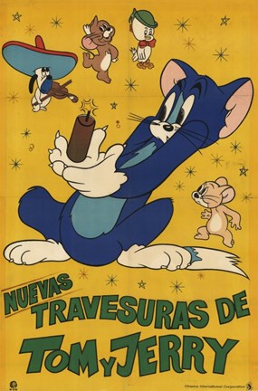 Framed Tom and Jerry - Spanish Print