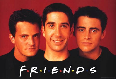 Friends (TV) Joey Chandler & Ross Poster by Unknown at FramedArt.com