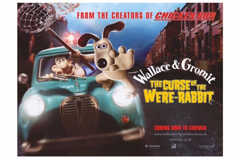 Framed Wallace &amp; Gromit: The Curse of the Were-Rabbit Print