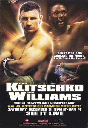 Framed Vitali Klitschko vs Danny Williams Print