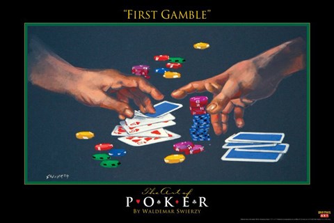 Framed World Series of Poker First Gamble Print