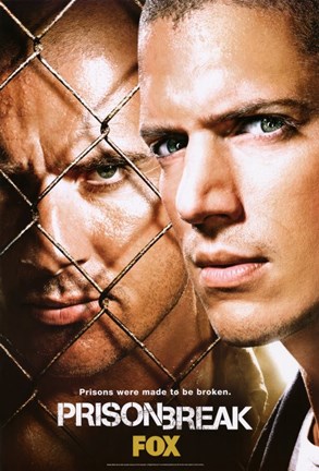 Framed Prison Break (TV) Michael &amp; Lincoln Print