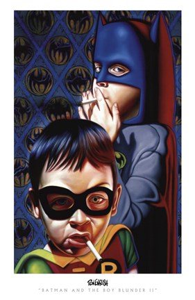 Framed Batman and the Boy Blunder II Print