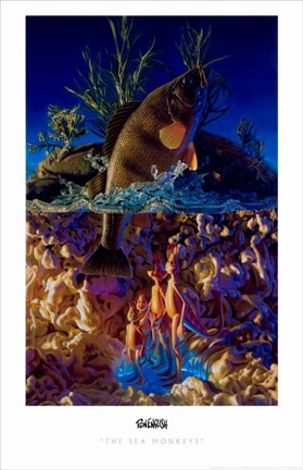 Framed Sea Monkeys Print