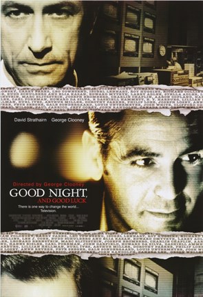 Framed Good Night and Good Luck George Clooney Print