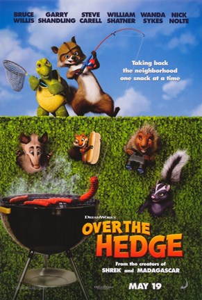 Framed Over the Hedge - Grill Print