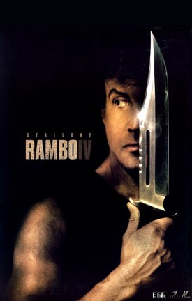 Framed Rambo - knife Print