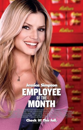Framed Employee of the Month - Jessica Simpson Print