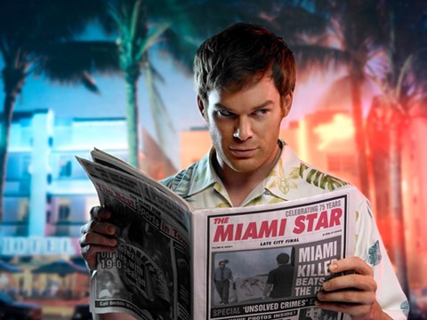 Framed Dexter Miami Star Print