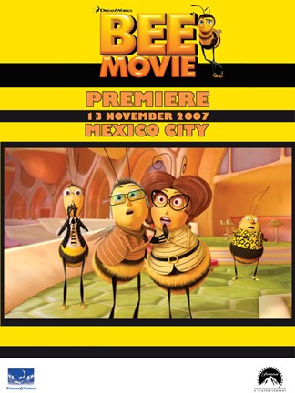 Framed Bee Movie Mexico City Print