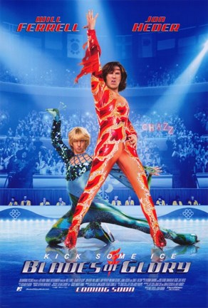 Framed Blades of Glory - Kick Some Ice Print