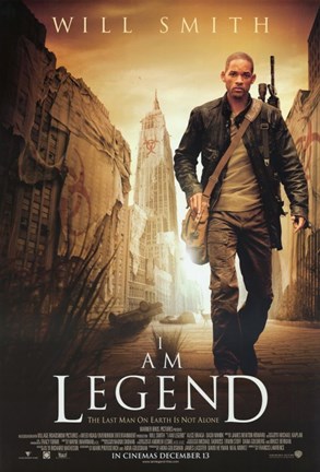 Framed I Am Legend - walking alone Print