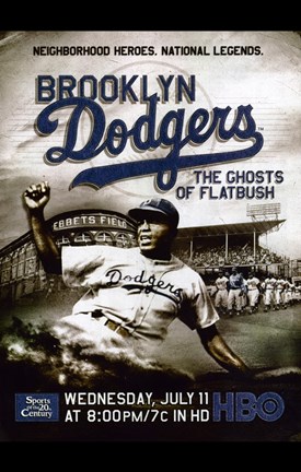 Framed Brooklyn Dodgers: The Ghosts of Flatbush Print