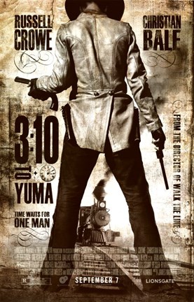 Framed 3:10 to Yuma Sepia Print