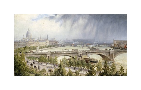 Framed St Paul&#39;s From Waterloo Bridge Print