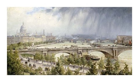 Framed St Paul&#39;s From Waterloo Bridge Print