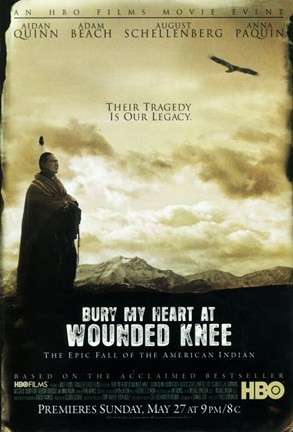 Framed Bury My Heart at Wounded Knee - their tragedy is our legacy Print