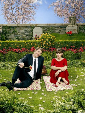 Framed Pushing Daisies Charolette and Ned on Blanket Print