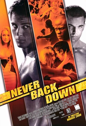 Framed Never Back Down Print