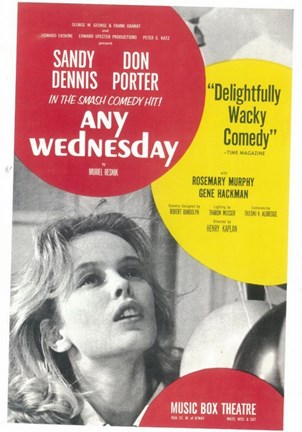 Framed Any Wednesday (Broadway) Print