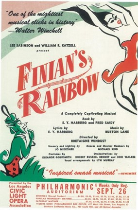 Framed Finian&#39;s Rainbow (Broadway) Print
