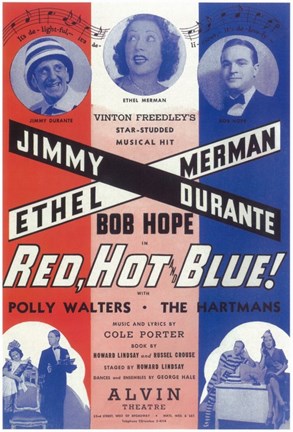 Framed Red Hot And Blue (Broadway) Print