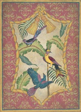 Framed Aviary II Print