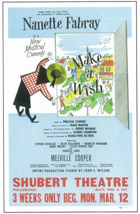 Framed Make a Wish (Broadway) Print