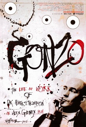 Framed Gonzo: The Life and Work of Dr. Hunter S. Thompson Print