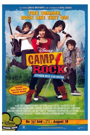 Framed Camp Rock Demi Lovato Print