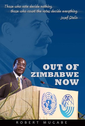 Framed Robert Mugabe Print