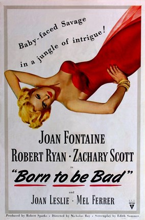 Framed Born to Be Bad Print