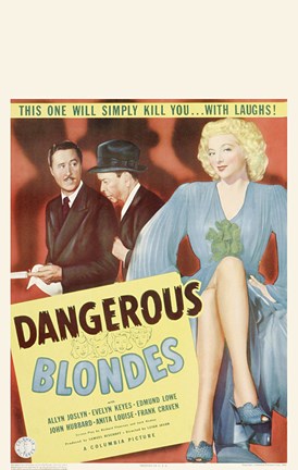 Framed Dangerous Blondes Print