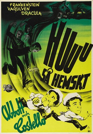 Framed Bud Abbott and Lou Costello Meet Frankenstein, c.1948 (foreign) Print