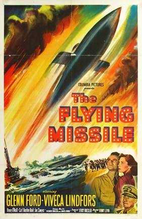 Framed Flying Missile Print