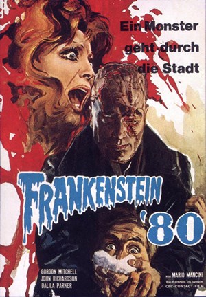 Framed Frankenstein &#39;80 Print