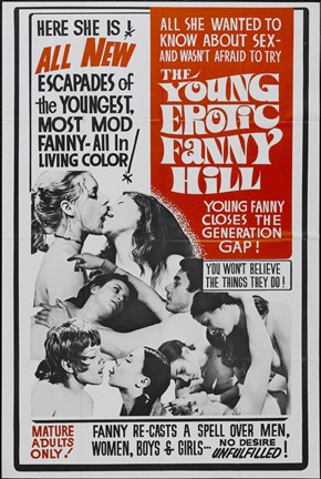 Framed Young Erotic Fanny Hill Print