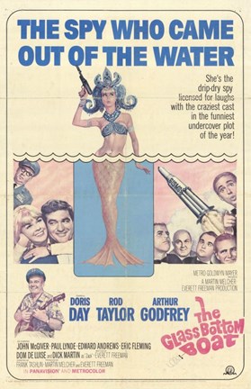 Framed Glass Bottom Boat movie poster Print