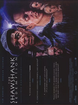 Framed Shawshank Redemption Lightning Wide Print