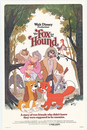 Framed Fox and the Hound Walt Disney Print