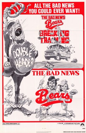 Framed he bad News Bears In Breaking Training Combo Bad News Bears Print