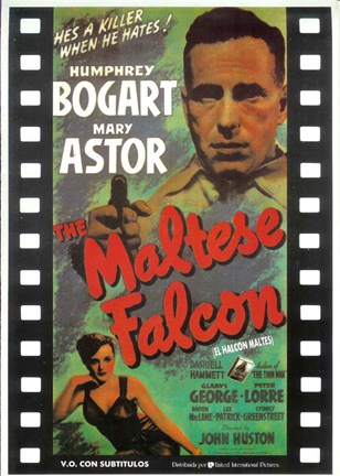 Framed Maltese Falcon Film Reel Print