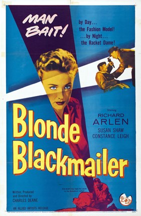 Framed Blonde Blackmailer Print