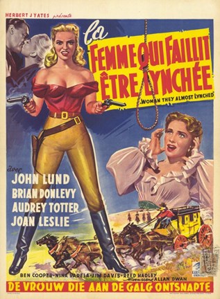 Framed Woman They Almost Lynched (movie poster) Print