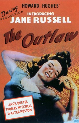 Framed Outlaw Introducing Jane Russell Print