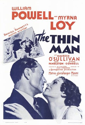 Framed Thin Man - Myrna Loy Print