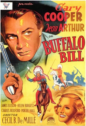 Framed Plainsman - Buffalo Bill Print
