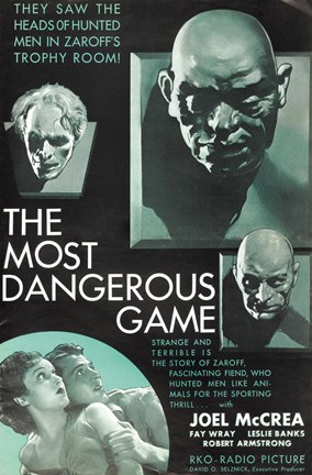 Framed Most Dangerous Game Movie Print