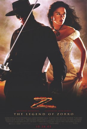Framed Legend of Zorro - standing together Print