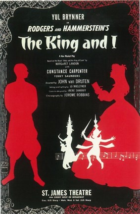 Framed King And I (Broadway) Print